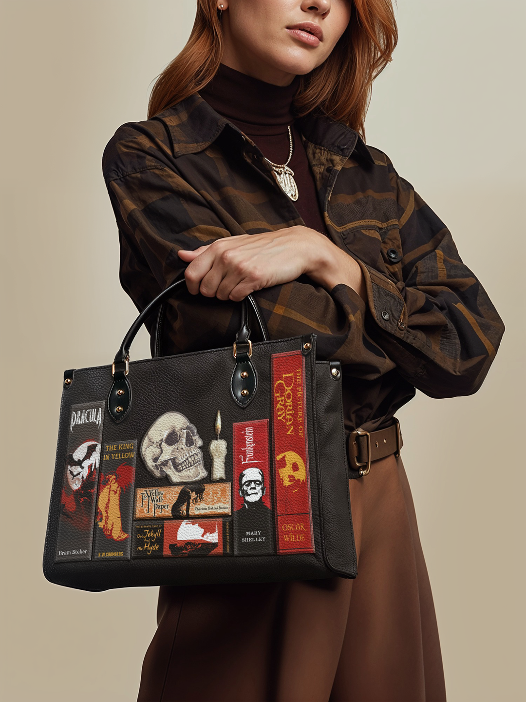 "The Codex of Gothic Tales" Lather Bag
