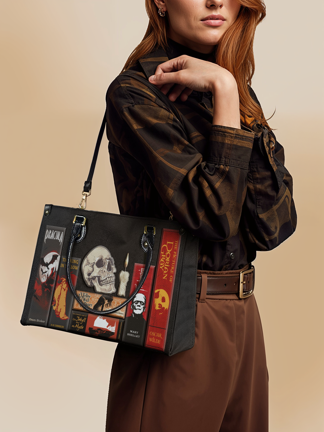"The Codex of Gothic Tales" Lather Bag