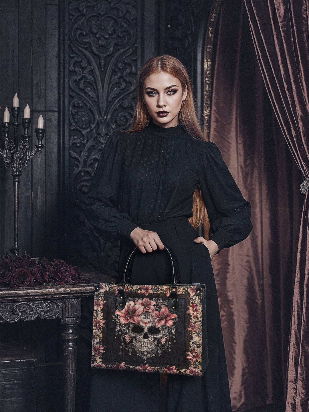 "Roselace" Leather Bag