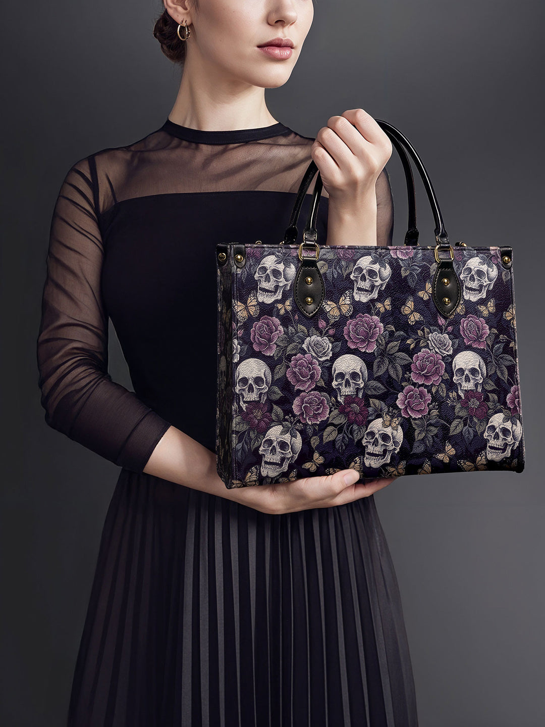 "Noctafloria" Leather Bag
