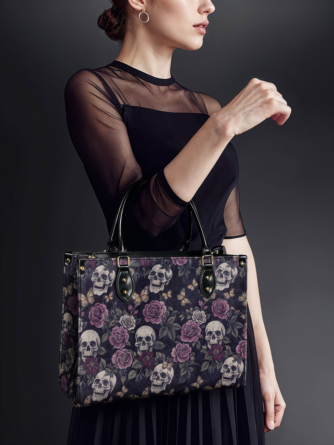 "Noctafloria" Leather Bag