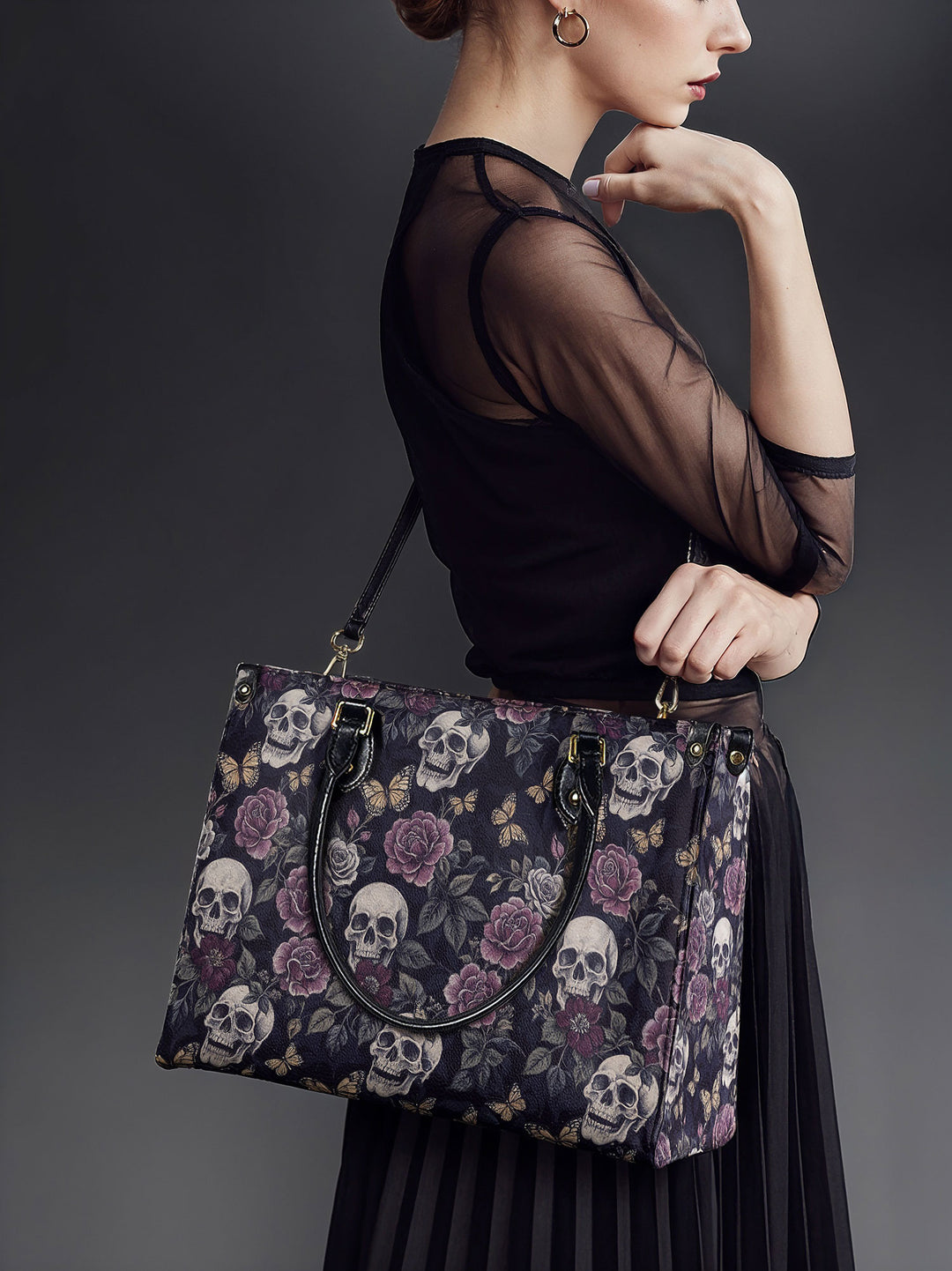 "Noctafloria" Leather Bag