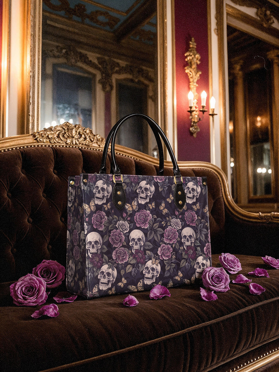 "Noctafloria" Leather Bag