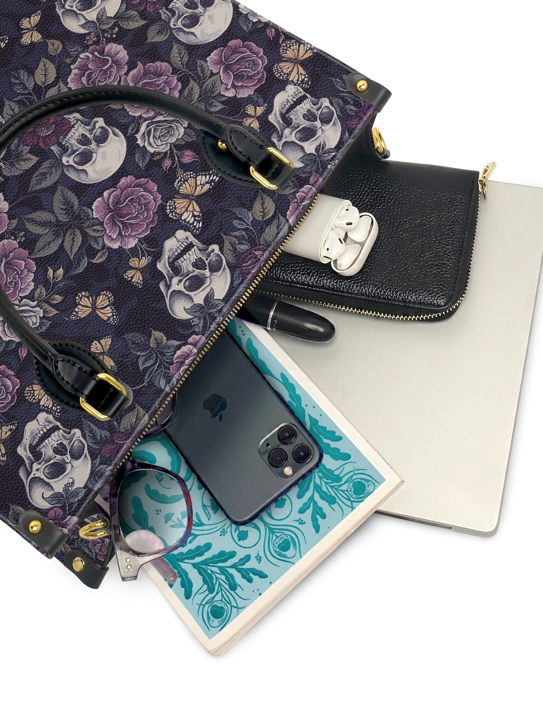 "Noctafloria" Leather Bag