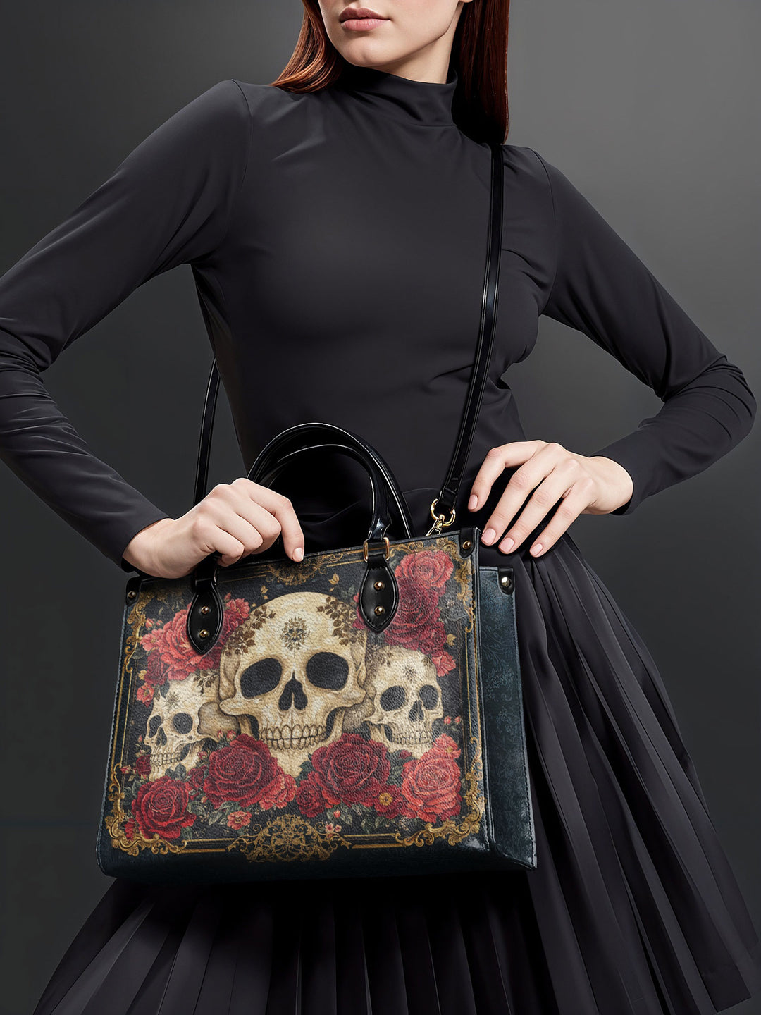 "Bloodrose" Leather Bag