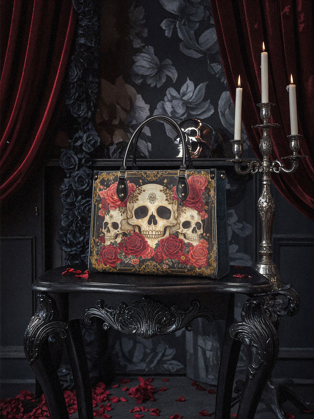 "Bloodrose" Leather Bag