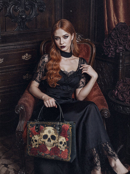 "Bloodrose" Leather Bag